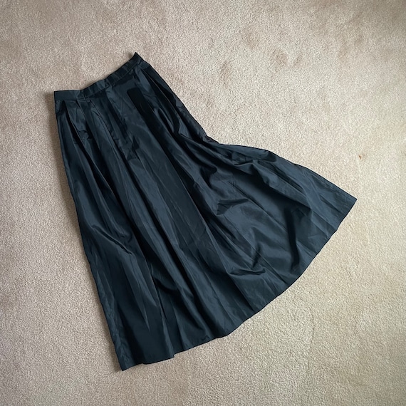 Navy Taffeta High Waist Maxi Ball Skirt Vintage 80s SMALL Etsy UK