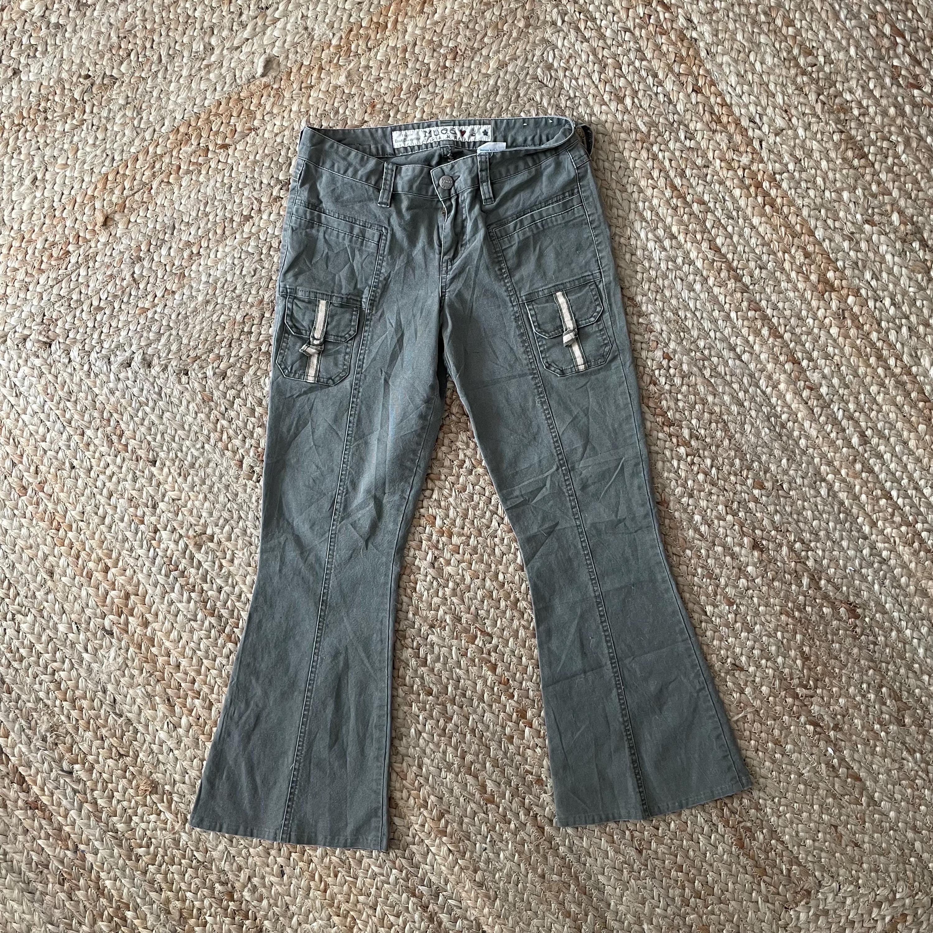 Emo Goth Flare Pants - Etsy UK