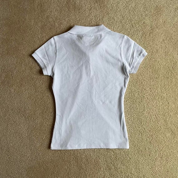 NWT vtg y2k white short sleeve polo - vintage 00s… - image 2