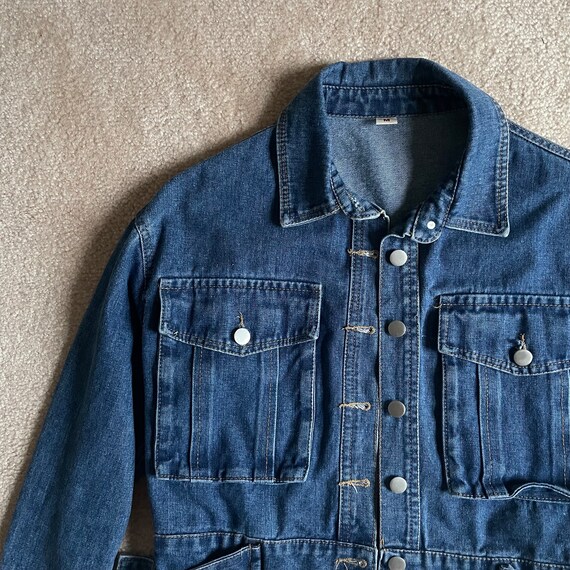 classic denim crop jacket - vintage late 90s, ear… - image 4