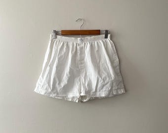 Calzoncillos bóxer DKNY de algodón blanco estilo Y2K - vintage de los años 2000 - talla mediana