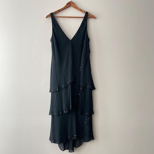 Silk Beaded Evening Dress - Etsy