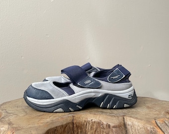 skechers SPORT y2k slip on VELCRO athletic GORPCORE sneaker - vintage 00s - 8,5