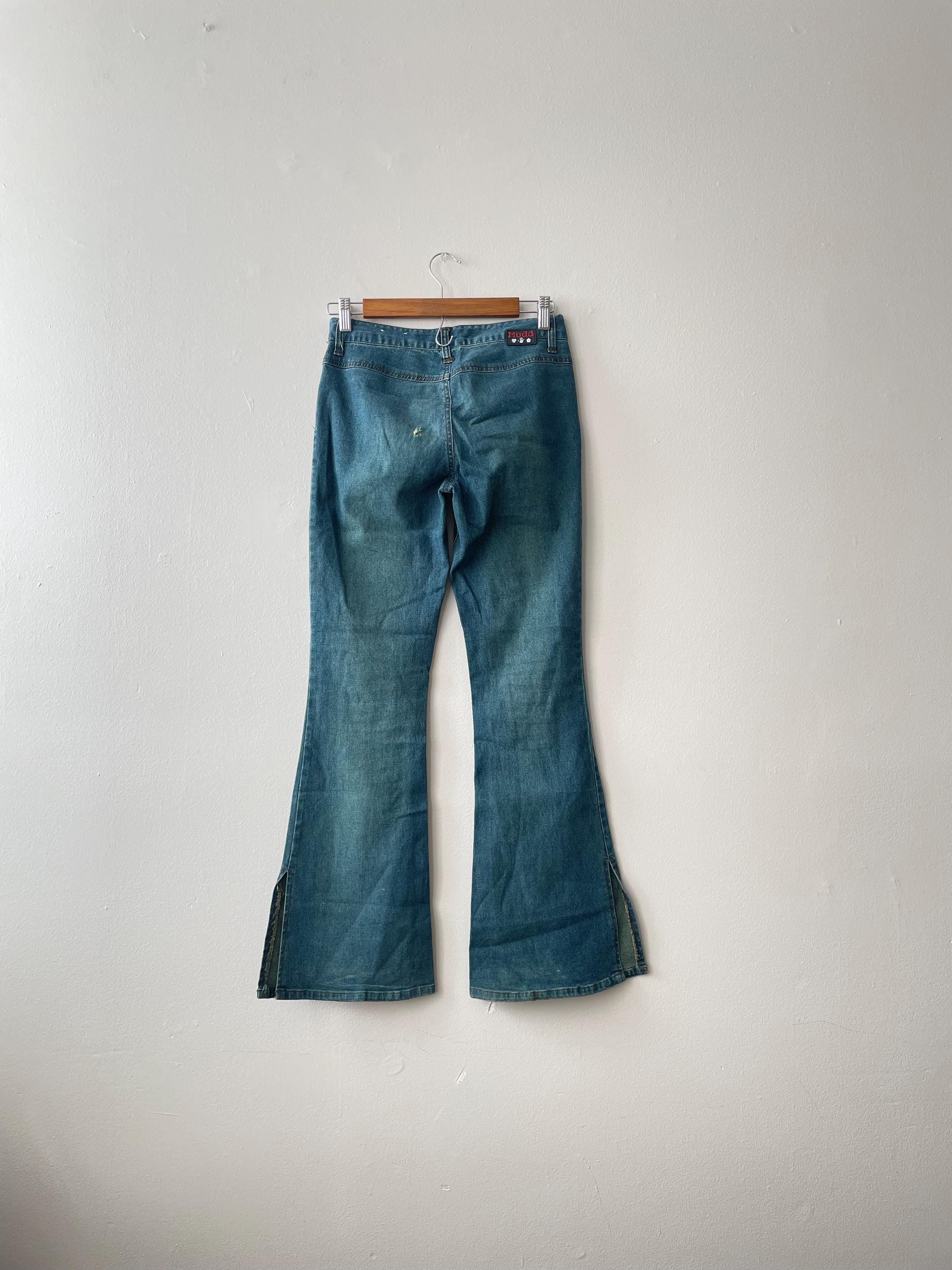 Low Rise Y2k Bootcut Jeans - Etsy