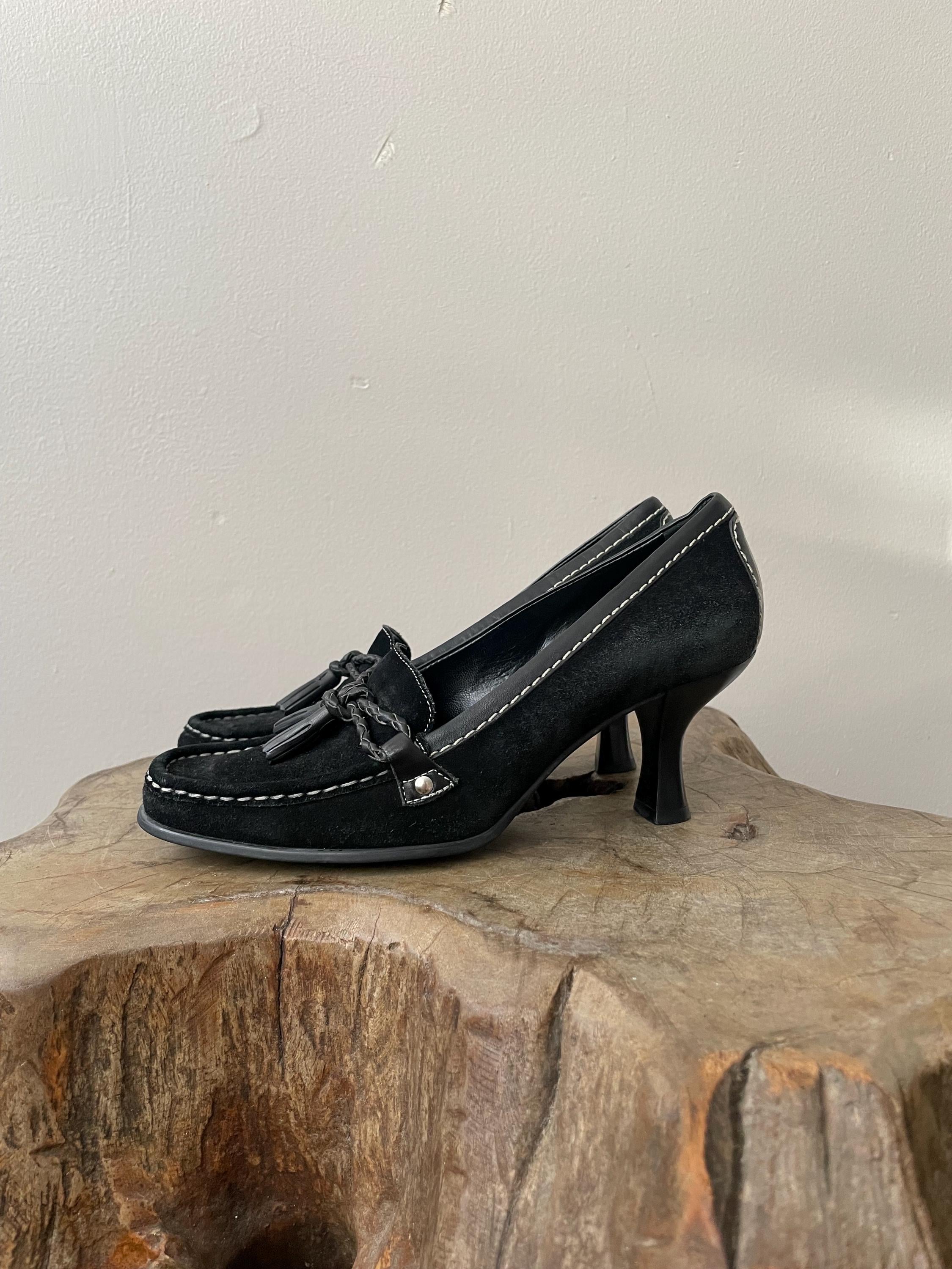 00s high-heeled bit loafers archive 古着 00s Vintage Loafers - Etsy