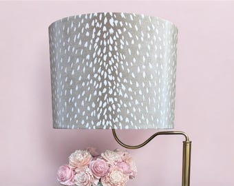 Animal Print Lampshade Fawn Deer Fabric