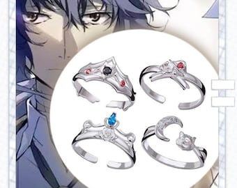 文豪ストレイドッグス コスリング | 文豪ストレイドッグス中原淳太宰 調節可能なアニメファンギフト | 文豪ストレイドッグス