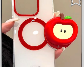 Soporte para teléfono de Apple rojo de Caleb Love and Deepspace, agarre para teléfono de anime, fanático de Otome