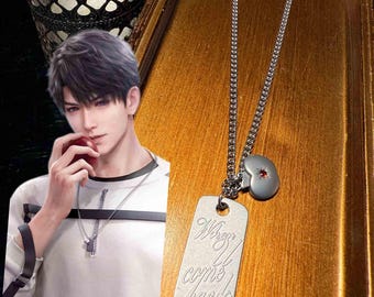 Un collar de manzana celestial inspirado en "Amor y espacio" y regalos de joyería de anime, Amor y espacio / Collar de Caleb / Cuando regreses