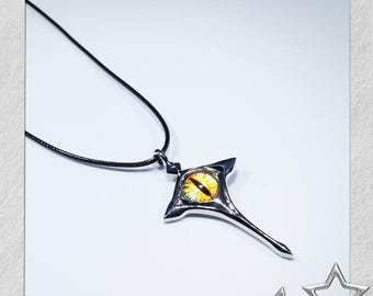 Identity V Apostle Ann Keychain & Hermit Devil Eye Pendant Necklace, Anime Cos Accessory Gift