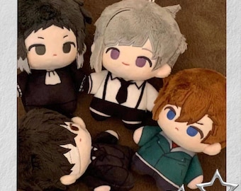 Bungo Stray Dogs 10cm Rashoumon Plush, Starfish Keychain, Akutagawa Chuuya Atsushi Dazai, Anime Collectible Gift