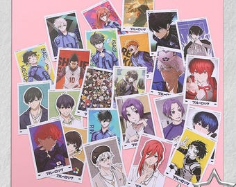 Blue Lock 40 tarjetas LOMO de 3 pulgadas, Kunigami, Isagi, Bachira, regalo coleccionable de anime ブルーロック