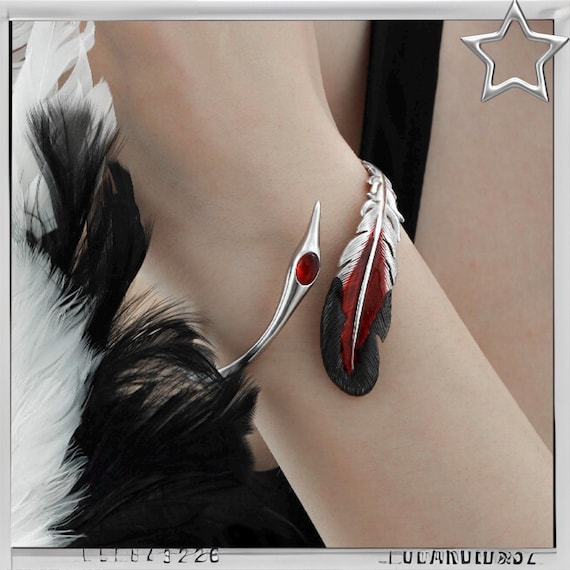 Sylus Feather Bracelet - Love and Deepspace 14-16cm Eco-Copper Resin Jewelry 愛と深宇宙