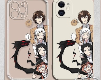 Bungo Stray Dogs Funda para iPhone / Dazai Osamu Funda de silicona Anime Fan Gift文豪ストレイドッグス
