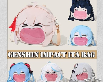 Genshin Impact Plush Crossbody Ita Bag | Xiao Kazuha Ayato Raiden Furina Fans Anime Gift