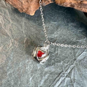 Love and Deep Space Caleb When You Come Back Pendant, Brushed Enamel Apple Necklace, Caleb Necklace Fine Accessories, Caleb,cosplay.