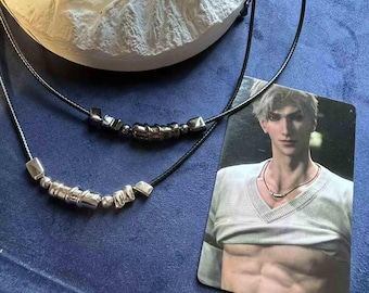 Collar de clavícula Love and Deep Space Sylus, cadena de collar Love and Deep Space Sylus, joyería coleccionable, periféricos de anime, cosplay.