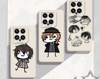 Bungo Stray Dogs White Liquid Silicone Phone Case,Anime Fan Gift