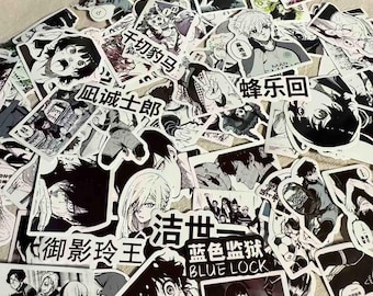 Blue lock stickers DIY stickers, 70 pieces/set laptop notebook phone case, comic anime print ANIME comic stickers.