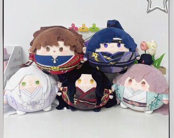 Ashes of the Kingdom Handmade 20cm Plush Dolls, Fu Rong Sun Ce Liu Bian Zuo Ci Yuan Ji, Anime Cuddle Gift