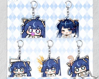Wuthering Waves Iuno Acrylic Keychain & Stand - 6cm/10cm Fanmade Decor Gift