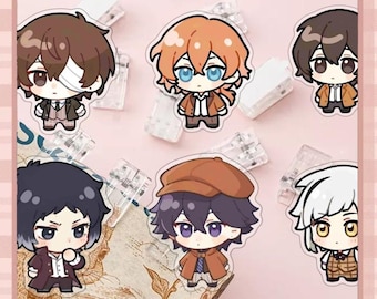 Bungo Stray Dogs Acrylic PP Clip | 6 Styles Fanmade Folder & Photo Clip 文豪ストレイドッグス