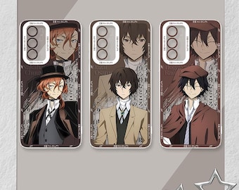 Bungo Stray Dogs Clear Silicone Phone Case, 9 Characters, Compatible with iPhone Samsung, Anime Fan Gift