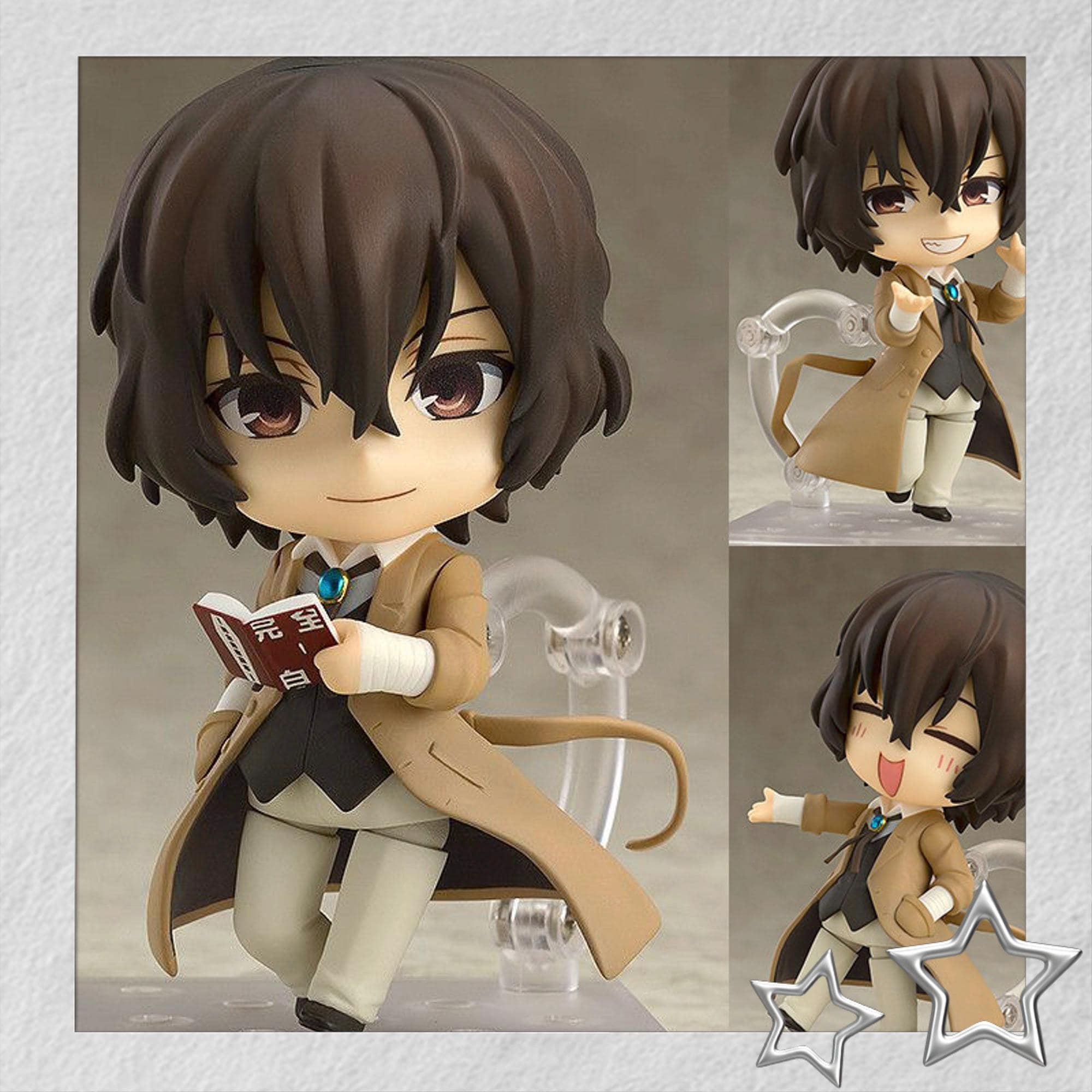 Bungo Stray Dogs Handmade Clay Figures, Chibi Style, Dazai Chuuya Ranpo ...