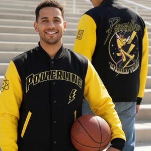 Disney Powerline Baseball Jacket, A Goofy Movie World Tour Varsity Jacket, Disney Goofy Baseball Jacket, Disney Streetwear Outfits