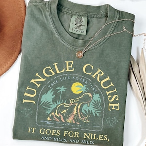 Vintage Jungle Cruise Tshirt, Disney Parks Adventureland Jungle Cruise It Goes For Niles Shirt, Magic Kingdom Outfits, Disney Gift For Fans