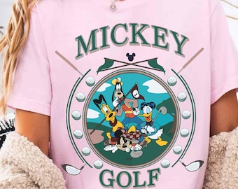 Vintage Disney Golf Club Mickey Mouse And Friends T-shirt, Mickey Donald Goofy Pluto Shirt, Disney Golf Club Tee, Disneyland Matching Tee