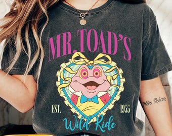 Vintage Disney Mr. Toad’s Wild Ride Shirt, Mr. Toad S Taxi Service Great Rates Tee, Disneyworld Disneyland Family Trip Matching 2026
