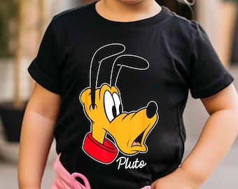 Camiseta gráfica con retrato de Pluto, Mickey y sus amigos retro, camiseta divertida de Pluto, camiseta de Pluto de Disney, camiseta de Disney Family Vacation 2026