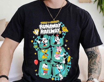 Chemise Mickey et ses amis Runaway Railway, T-shirt Disney Nothing Can Stop Us Now, Disneyworld, tenues assorties pour voyage en famille Disneyland
