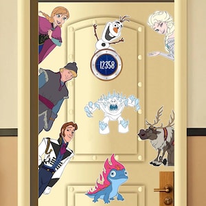 Frozen Disney Cruise Line Magnet Magnet, Princess Elsa Anna Olaf Sven Cruise Door Decor, Family Cruise Ship Magnets, Stateroom Door Decor