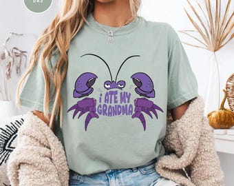 Disney Moana I Ate My Grandma Tamatoa Crab T-shirt, Funny Disney Moana Movie Tee, Disneyland Trip Matching Shirts, Disney Trip Outfits