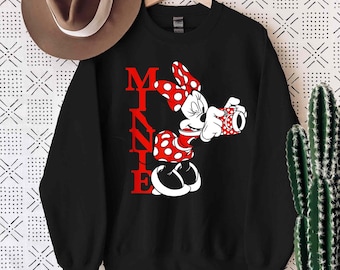Camiseta de lunares de Minnie Mouse con cámara, camiseta vintage de Minnie Mouse, ideal para viajes a Disneyland 2026, regalo para niña, cumpleañera.