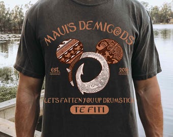 Disney Maui T-shirt Mickey Ears, Maui's Halfgods Te Fiti Let's Flatten You Up Drumstick Est 2016 T-shirt, bijpassende shirts Disneyland Trip