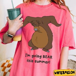 Vintage Jungle Book Baloo Shirt, Funny Summer Disney Bear Tee, Retro Baloo I&#39;m Going BEAR This Summer Shirt, Disney Matching Trip Outfits