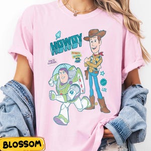vintage Toy Story Buzz et Woody Bestie t-shirt, chemise Howdy Space Ranger Infinity Beyond, t-shirt Disney Toy Story Land, t-shirt voyage Disneyland image 15