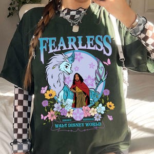 Vintage Raya And Sisu Fearless T-shirt, Disney Princess Raya And The Last Dragon Shirt, Disney Sidekick Sisu Tee, Disney Trip Matching Shirt