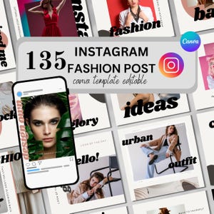 EDITABLE Fashion Instagram Template | Instagram Fashion Templates | Fashion Social | Fashion Social Media | Blogger Template| Fashion trend