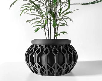 The Vyre Orchid Pot, Modern Geometric Planter with Liner