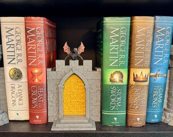 Fantasy Castle Bookends, PLA Plastic, Book Nook Decor