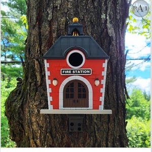Fire station Birdhouse