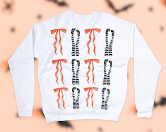 Halloween Bow PNG Coquette Bow Png Coquette Halloween Png Spooky vibes Png Trendy Halloween Spooky Season Retro Halloween Shirt Png WITCHES