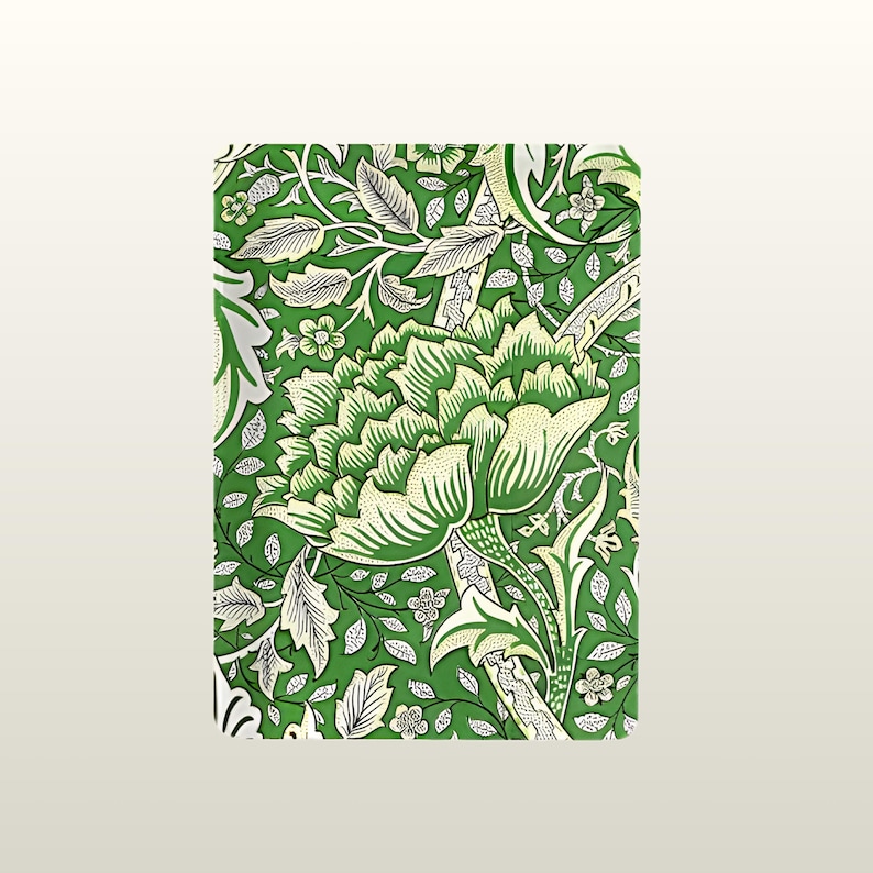 American Mahjong-plattset William Morris Windrush blommigt jugendmönster smaragdgrönt bild 1