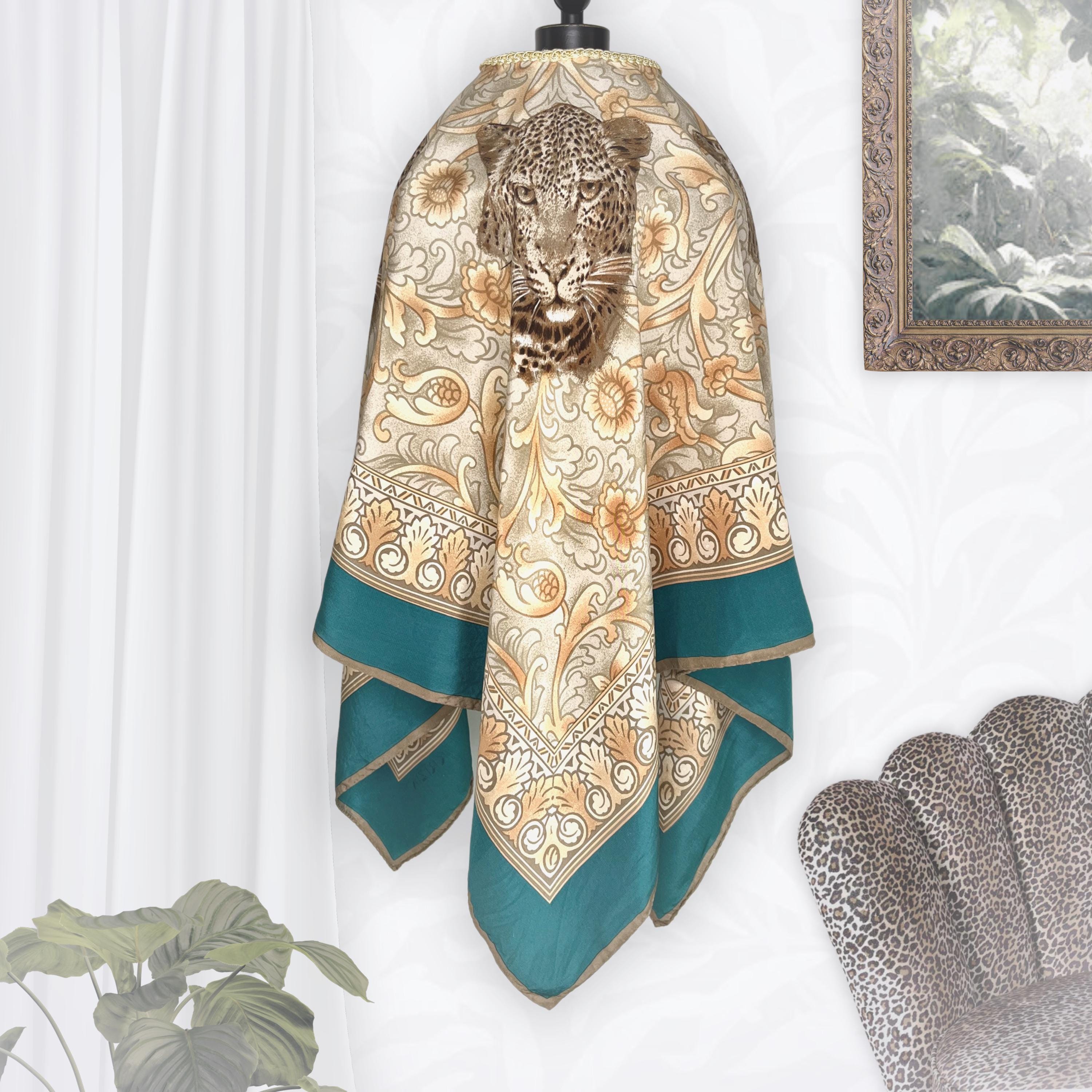 Handmade Lampshade * Pure Silk Scarf * Hanging or Standing Lamp