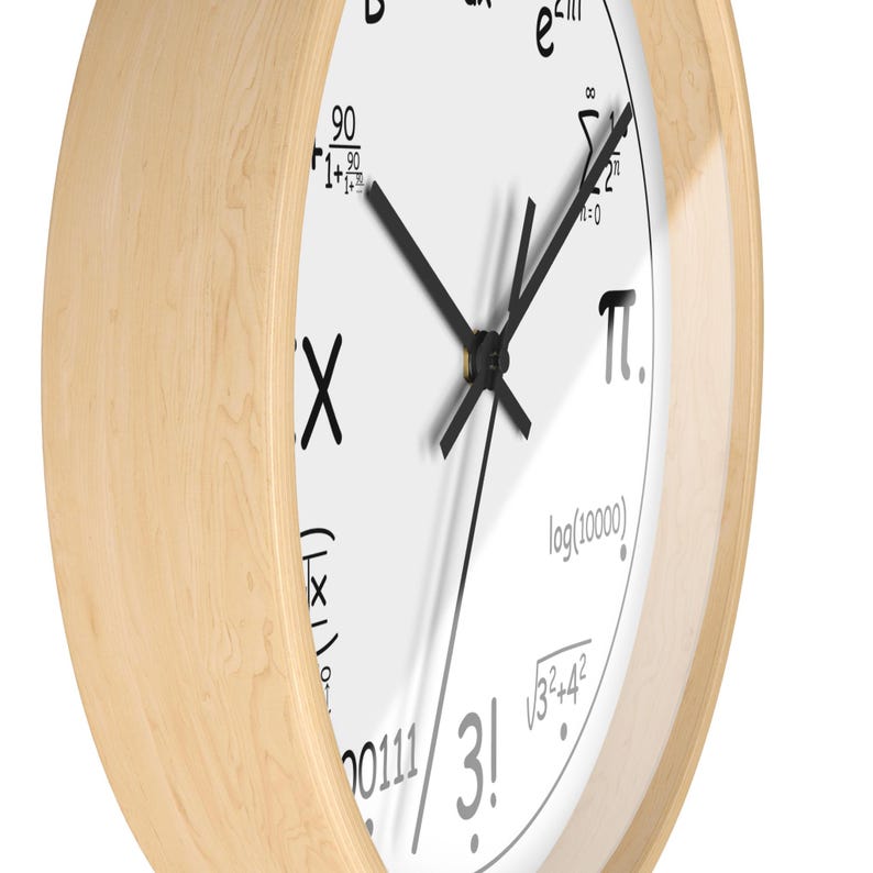Nerdy Math Nerdy Math Wall Clock - Etsy