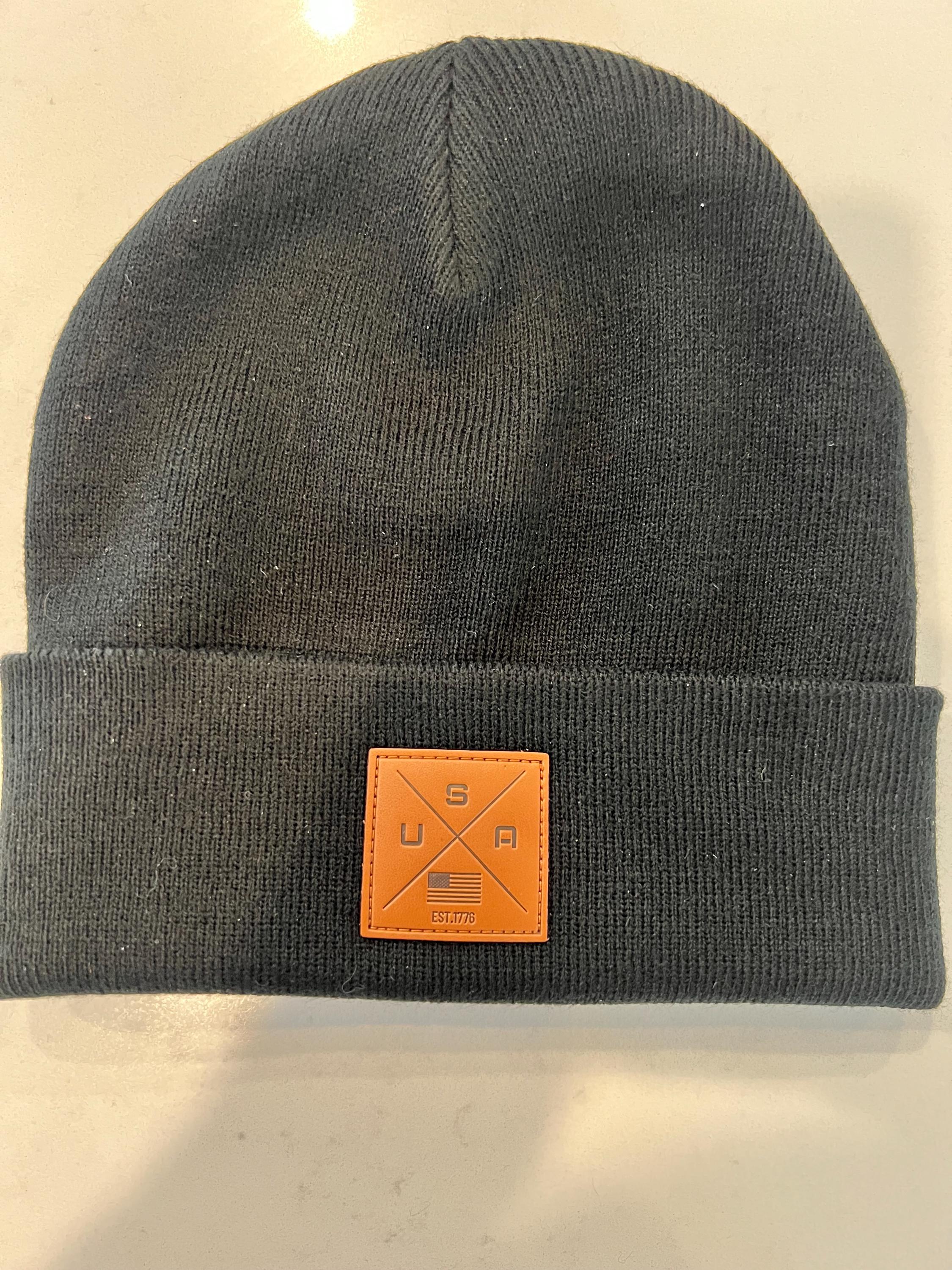 Bonnet Tricoté Avec Motif Drapeau – Unisexe, Réversible, Chaud Et Souple – Idéal Pour L'hiver Et Le Sport